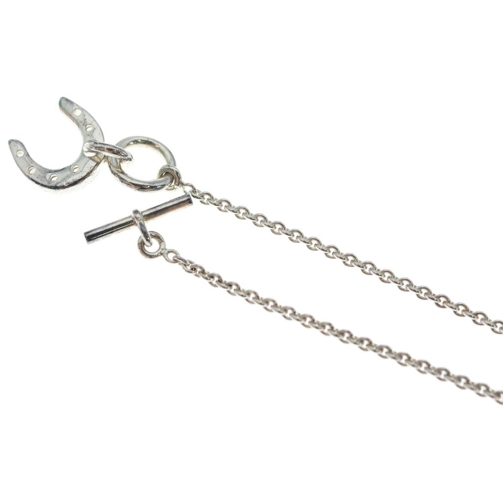 Hermes Amulette Toggle Pendant Chain Silver — view 4