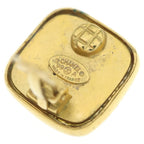 Chanel Gripoix CC Logo Square Earrings 99A Gold Plated — view 5