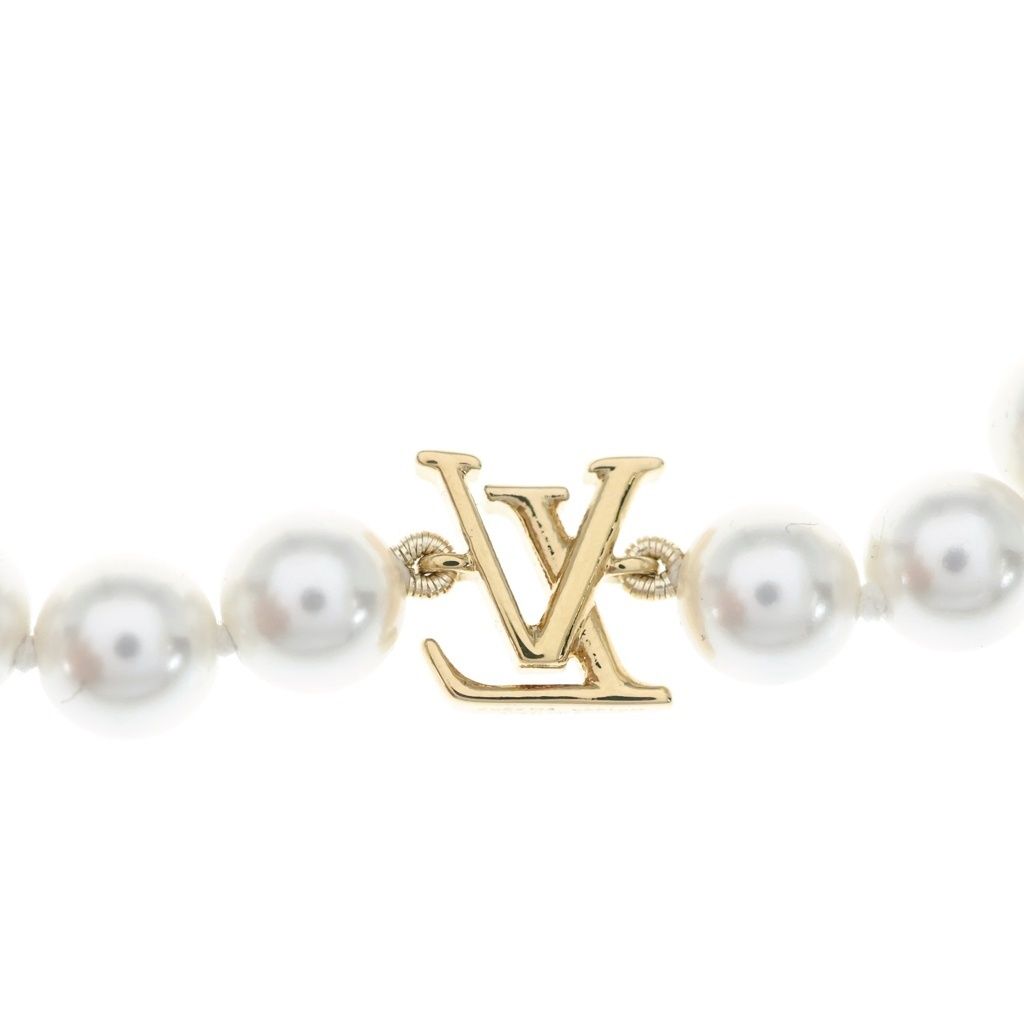 Louis Vuitton Necklace My LV Pearl Pendant White Gold — view 3