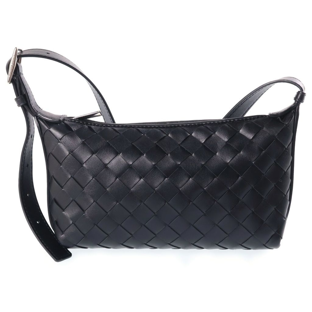 Bottega Veneta Traveler Phone Pouch Calfskin Black