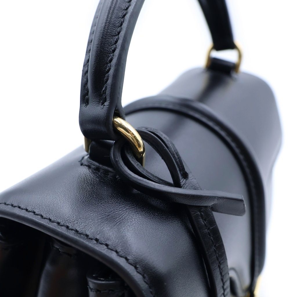 Celine Mini 16 Seize Handbag 2-Way Shoulder Leather Black — view 7