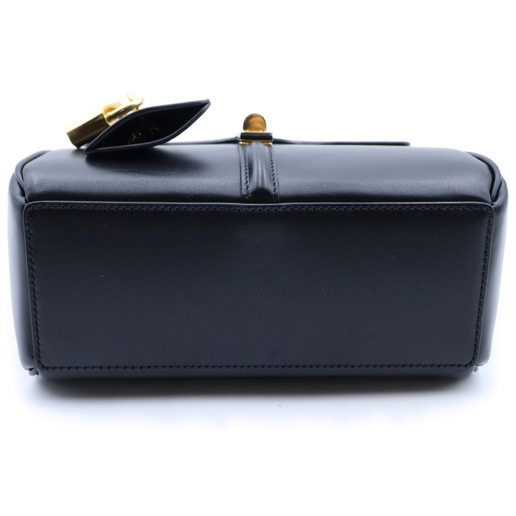 Celine Mini 16 Seize Handbag 2-Way Shoulder Leather Black — view 4