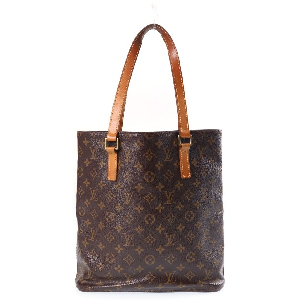 Louis Vuitton Monogram Vavin GM Tote Bag Brown Leather Gold