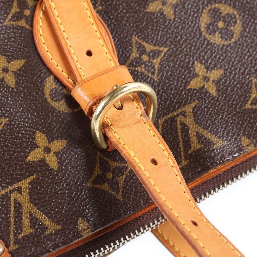 Louis Vuitton Monogram Popincourt Au Handbag Mini Tote Brown Leather Gold — view 6