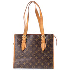 Louis Vuitton Monogram Popincourt Au Handbag Mini Tote Brown Leather Gold