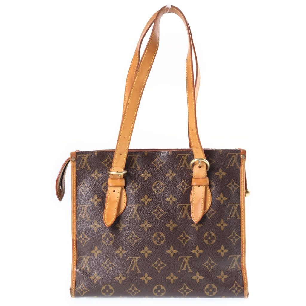 Louis Vuitton Monogram Popincourt Au Handbag Mini Tote Brown Leather Gold — view 2