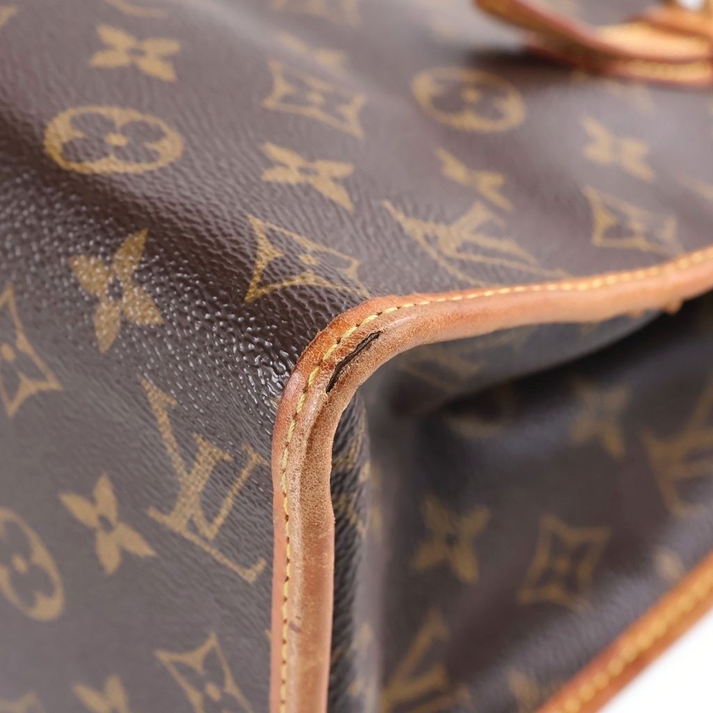 Louis Vuitton Monogram Popincourt Au Handbag Mini Tote Brown Leather Gold — view 5