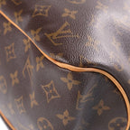 Louis Vuitton Monogram Delightful PM Tote Bag Brown Leather Gold — view 5