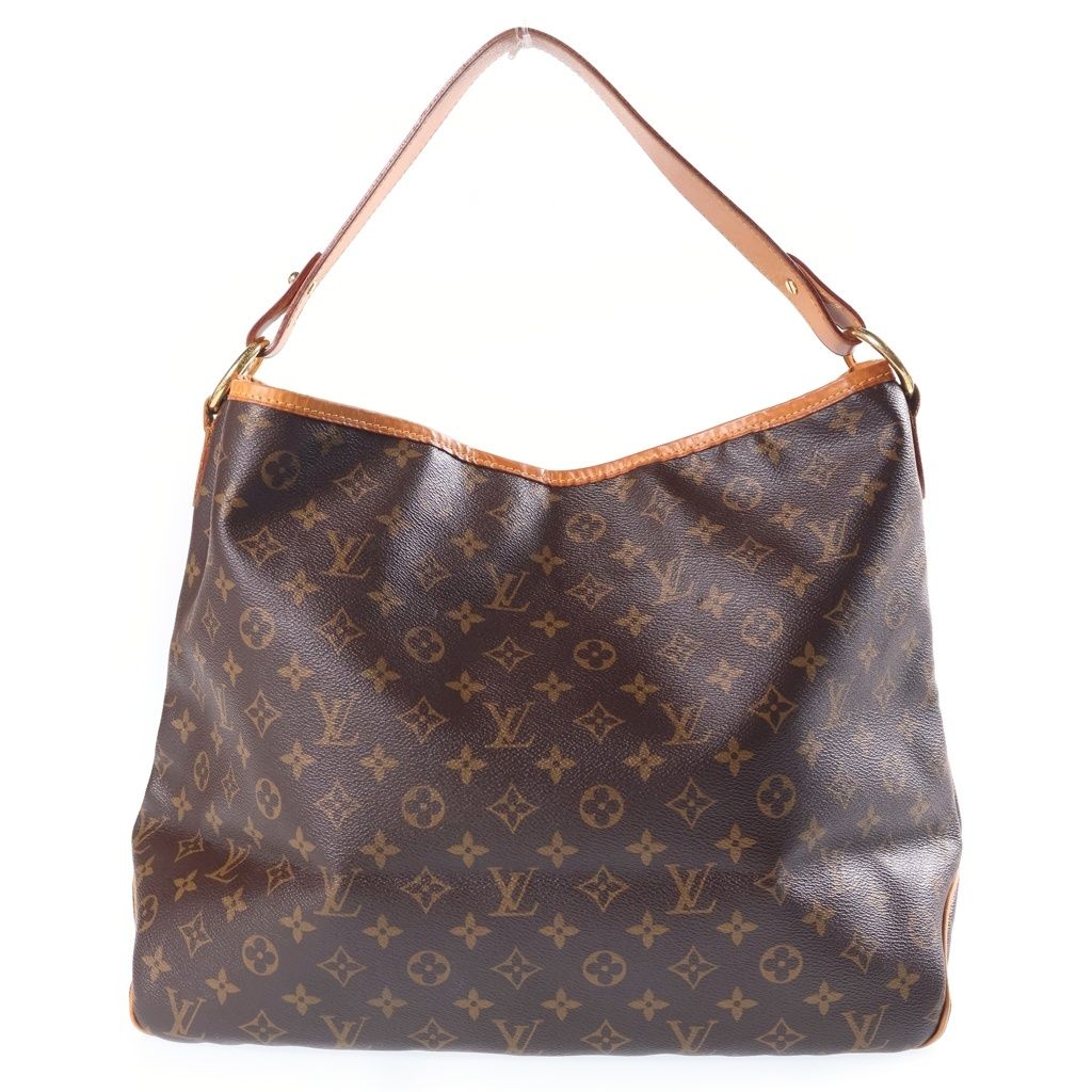 Louis Vuitton Monogram Delightful PM Tote Bag Brown Leather Gold — view 2