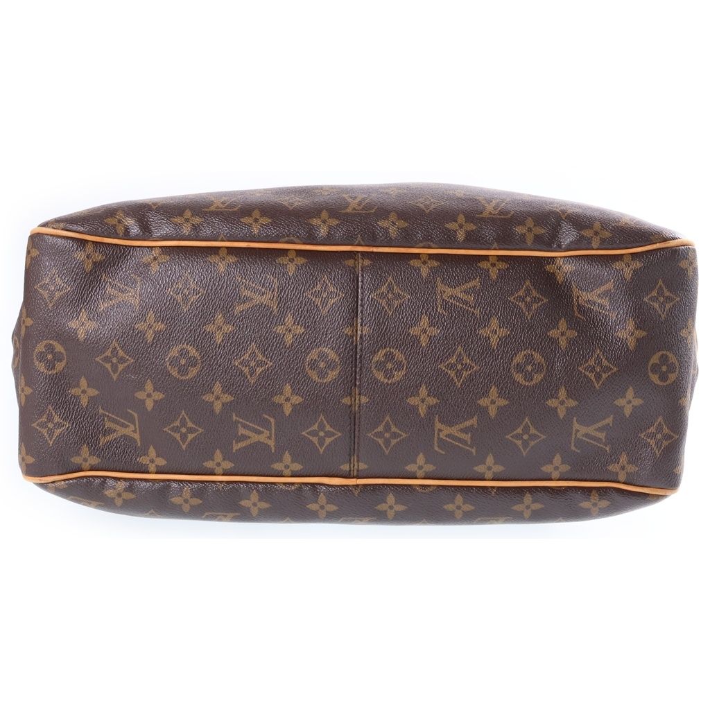 Louis Vuitton Monogram Delightful PM Tote Bag Brown Leather Gold — view 4