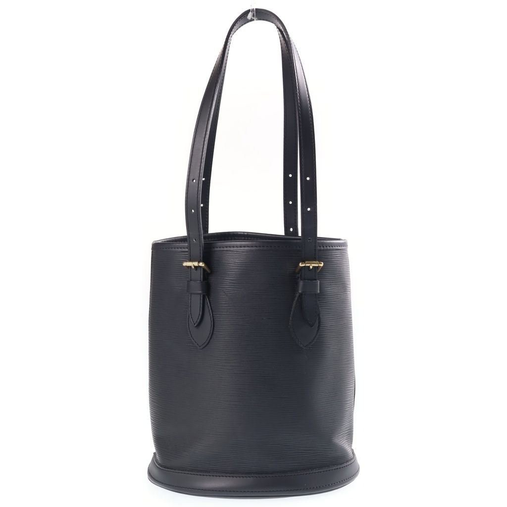 Louis Vuitton Epi Petite Bucket Handbag Black Leather Gold — view 2