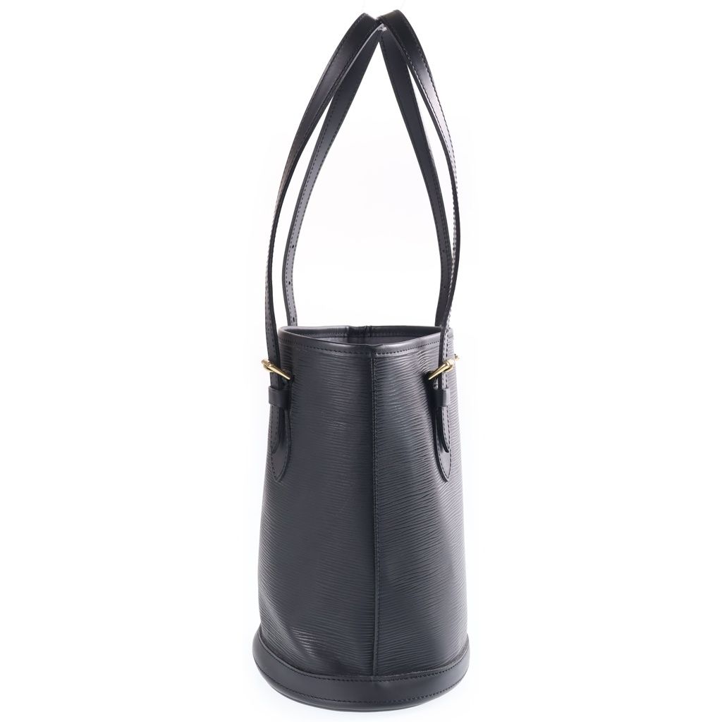 Louis Vuitton Epi Petite Bucket Handbag Black Leather Gold — view 3