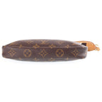 Louis Vuitton Monogram Pochette Accessoires Handbag Pouch Case Brown Leather — view 4