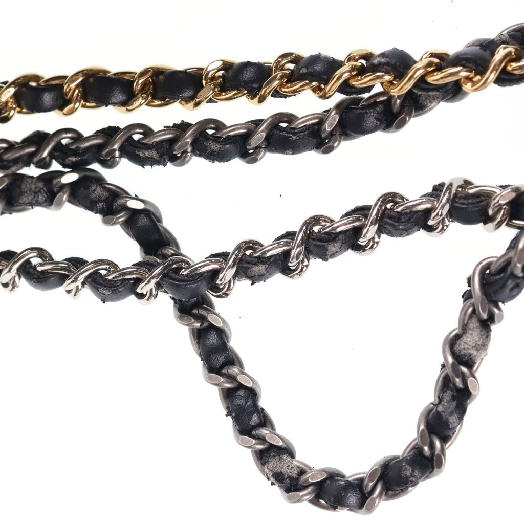 Chanel Gabrielle de Chanel Small Hobo Chain Shoulder Bag Black Vintage Calfskin — view 7