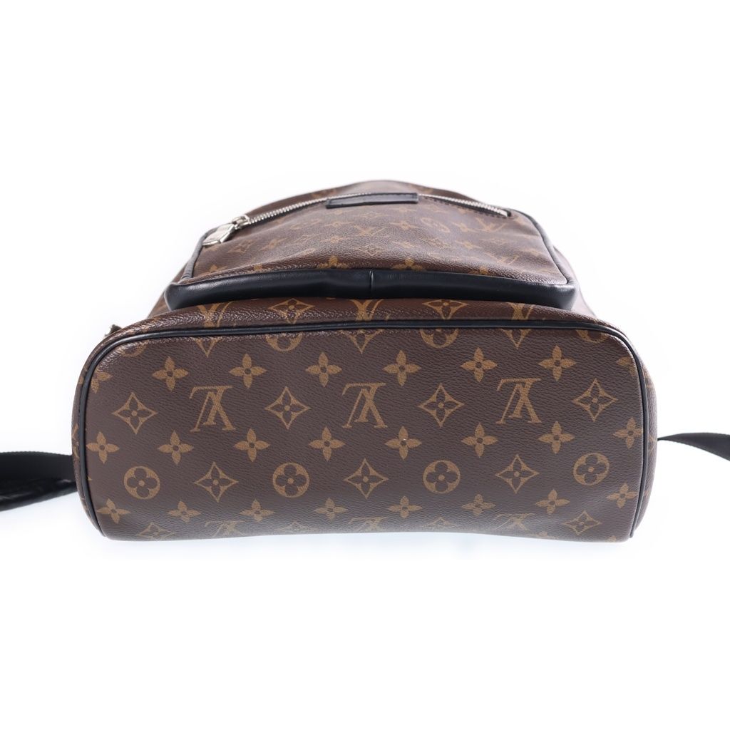 Louis Vuitton Monogram Macassar Josh Backpack Brown Black — view 4