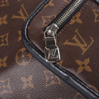 Louis Vuitton Monogram Macassar Josh Backpack Brown Black — view 6