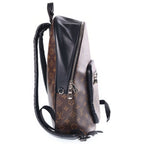 Louis Vuitton Monogram Macassar Josh Backpack Brown Black — view 3
