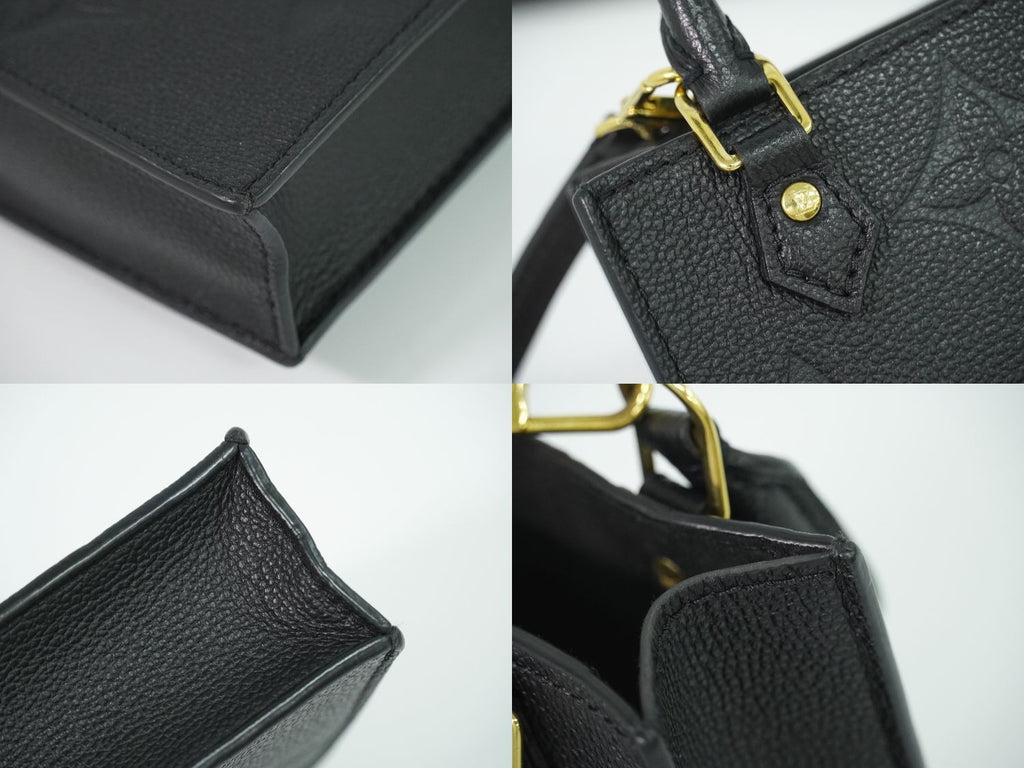 Louis Vuitton LV Petite Sac Plat Monogram Empreinte Leather 2-Way Shoulder Bag — view 7