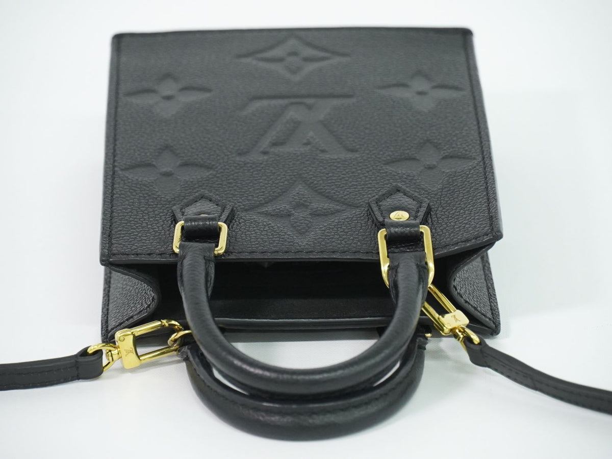 Louis Vuitton LV Petite Sac Plat Monogram Empreinte Leather 2-Way Shoulder Bag — view 5