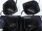 Dior Leather Shoulder Bag Tote Navy — view 8