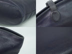 Dior Leather Shoulder Bag Tote Navy — view 7