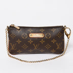 Louis Vuitton Pochette Mirror MM Chain Bag Monogram Brown