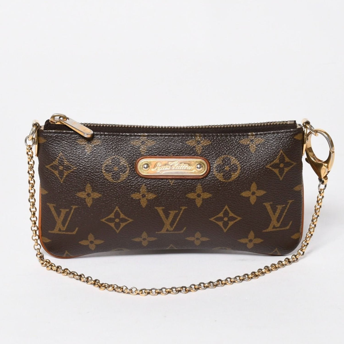 Louis Vuitton Pochette Mirror MM Chain Bag Monogram Brown