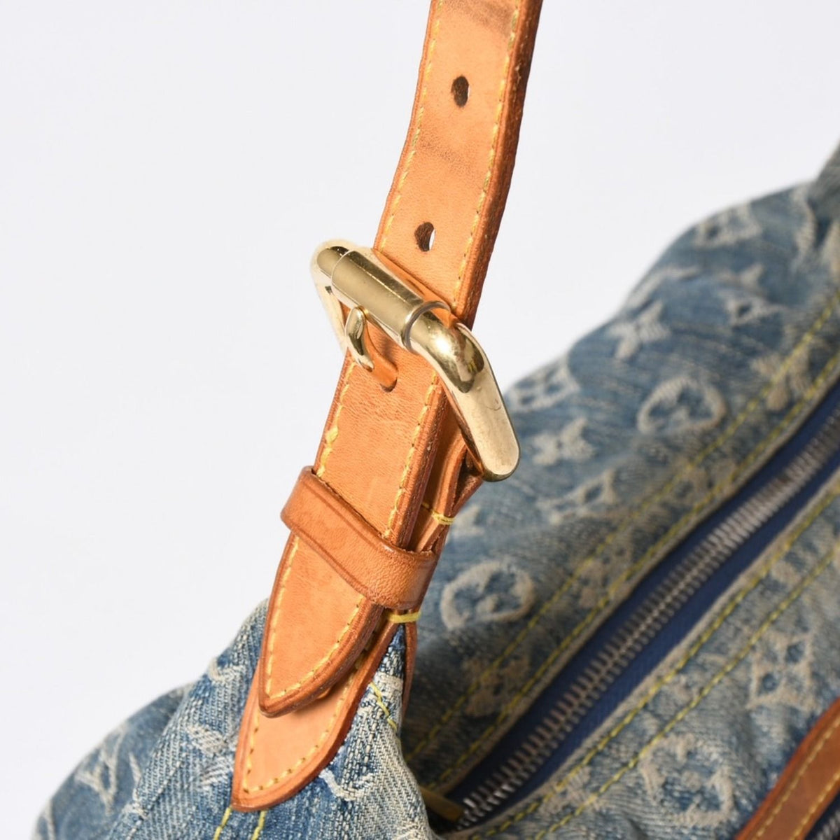 Louis Vuitton Monogram Denim Baggy PM Shoulder Bag Indigo Blue — view 5