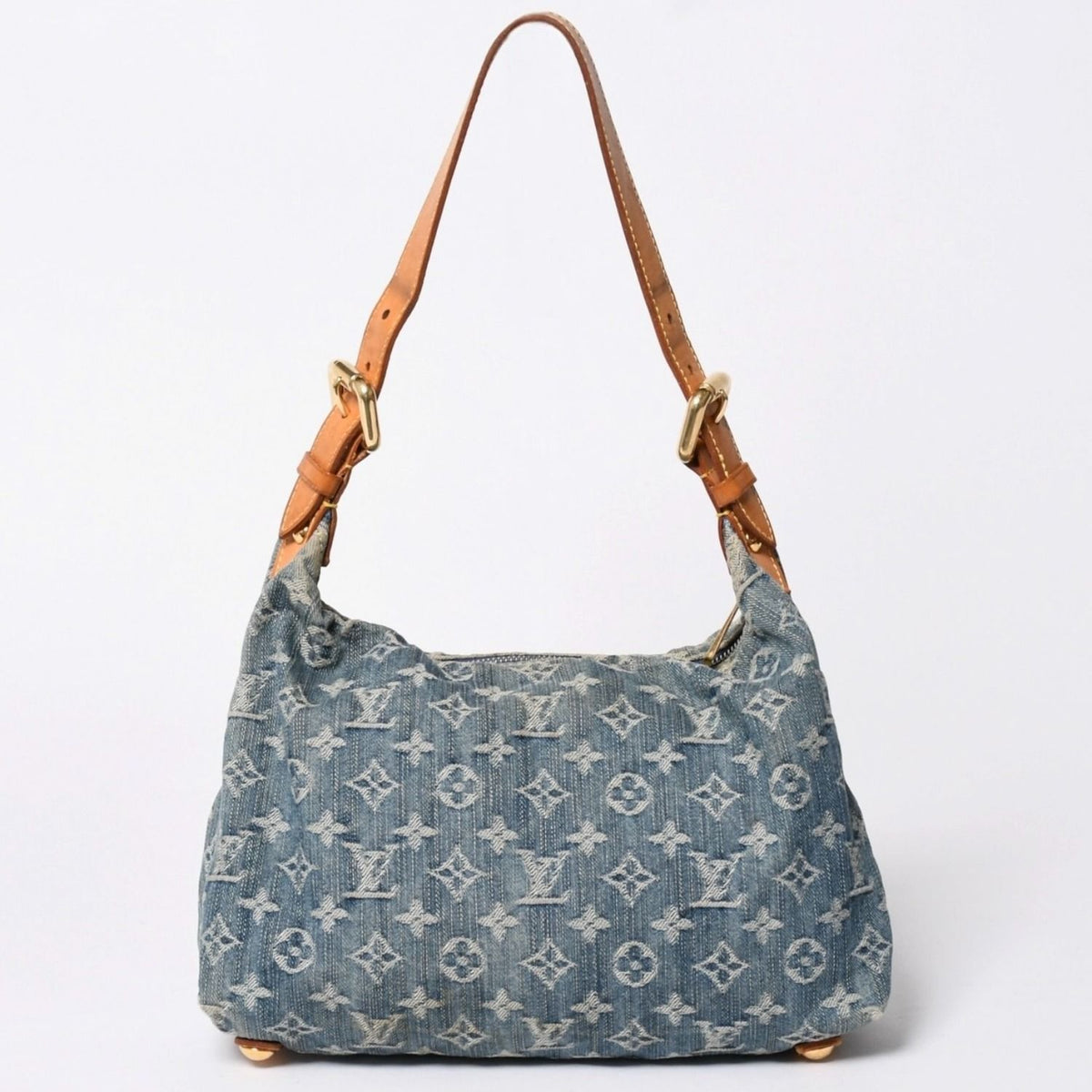 Louis Vuitton Monogram Denim Baggy PM Shoulder Bag Indigo Blue — view 2
