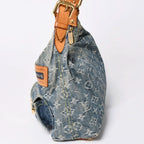 Louis Vuitton Monogram Denim Baggy PM Shoulder Bag Indigo Blue — view 4