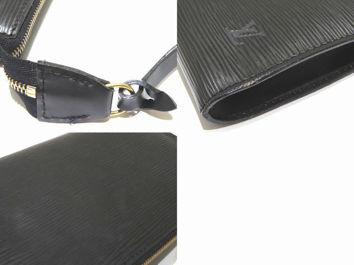 Louis Vuitton Pouch Epi Noir Pochette Accessoires Black — view 3