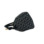 Dior Trotter Canvas Leather Mini Boston Bag Navy — view 5