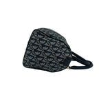 Dior Trotter Canvas Leather Mini Boston Bag Navy — view 6