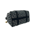 Dior Trotter Canvas Leather Mini Boston Bag Navy — view 7