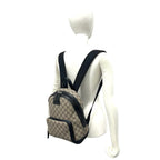 Gucci GG Supreme Logo Pattern Leather Backpack Beige Black — view 2