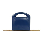 Loewe Vintage Anagram Logo Leather 2-Way Chain Shoulder Bag Blue — view 3