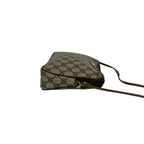 Gucci Vintage GG Logo Leather Shoulder Bag Crossbody Pochette Brown — view 6