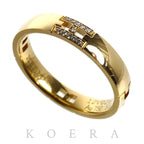 Hermes 18k Yellow Gold Hercules Ring Diamond