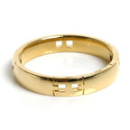 Hermes 18k Yellow Gold Hercules Ring Diamond — view 4
