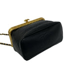 Chanel Quilted CC Logo Lambskin 2-Way Shoulder Bag Black — view 7
