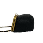 Chanel Quilted CC Logo Lambskin 2-Way Shoulder Bag Black — view 5