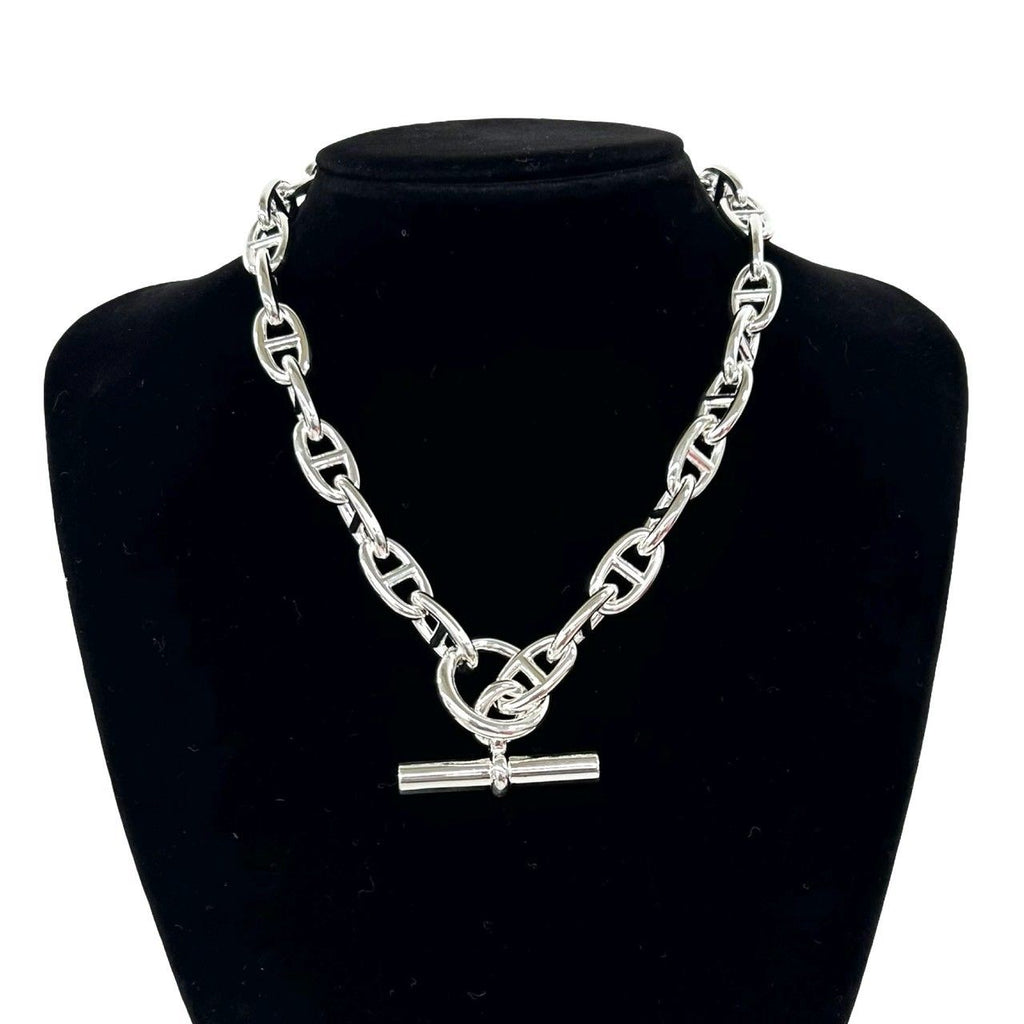 Hermes Chaine D'ancre GM 29 Links Necklace 925 Sterling Silver — view 2