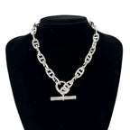 Hermes Chaine D'ancre GM 29 Links Necklace 925 Sterling Silver — view 2