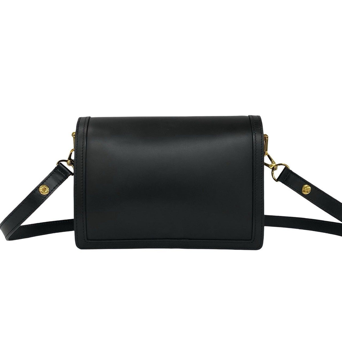 Louis Vuitton Dauphine MM Logo Leather Shoulder Bag Pochette Black — view 3