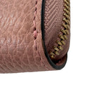 Gucci Interlocking G GG Round Wallet Pink Leather — view 5