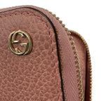 Gucci Interlocking G GG Round Wallet Pink Leather — view 6
