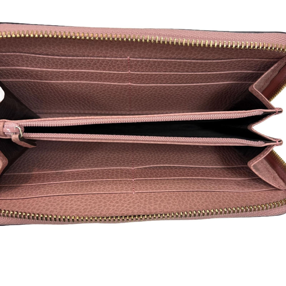 Gucci Interlocking G GG Round Wallet Pink Leather — view 3
