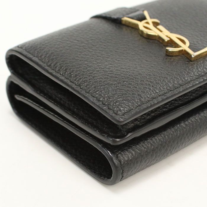 Saint Laurent Origami Tiny Wallet YSL Line Trifold Calfskin — view 7