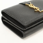 Saint Laurent Origami Tiny Wallet YSL Line Trifold Calfskin — view 7