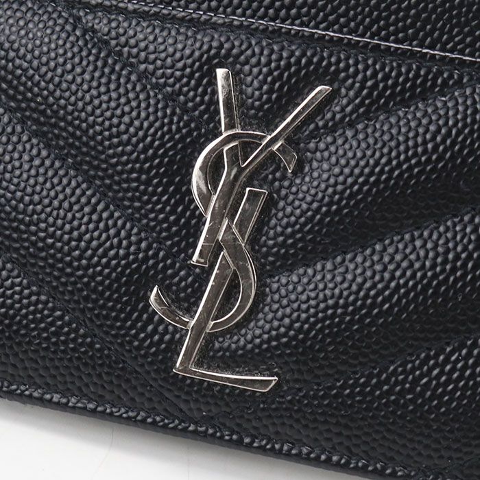 Saint Laurent Cassandra Card Case Calfskin — view 4